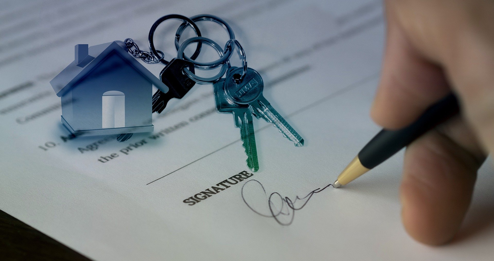 Keys handed over on a signed tenancy agreement